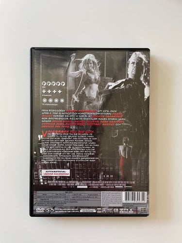 Sin City (DVD) Bruce Willis. Svensk utgåva.