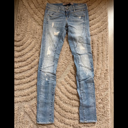 Guess ljusblå jeans, storlek 24 (xs)
