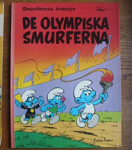 SMURFERNAS ÄVENTYR 11 De olympiska smurferna 1980 1:a uppl