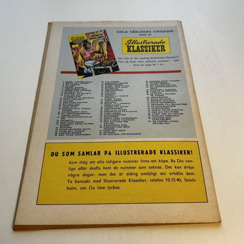 Illustrerade Klassiker nr 80, 1a upplaga, samlarex! FN+