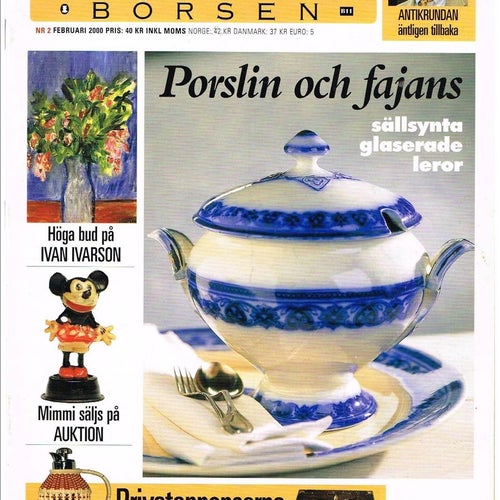 ANTIKBÖRSEN 2000 Nr 1-12 = komplett årgång 11 tidningar