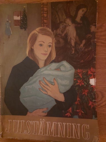 JULSTÄMNING från1949 Åhlen & Åkerlund Längd 40 cm Bredd ca 29 cm