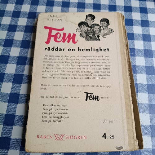 Fem räddar en hemlighet av Enid Blyton, 1962