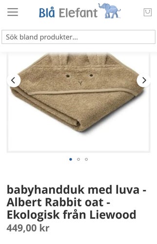 Liewood Handduk med luva brun 2 st