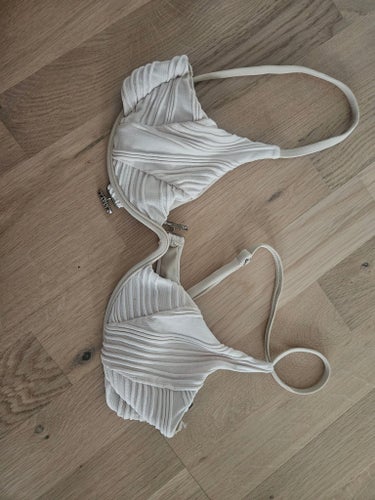 Zaful beige ribbed bikini