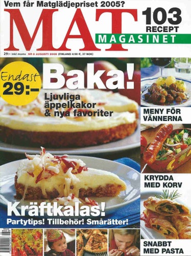 MAT MAGASINET NR 8 2005 -SNABBT MED PASTA ........