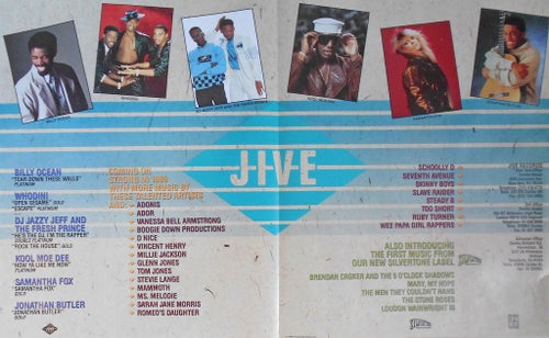 JIVE RECORDS, SILVERTONE - SAMANTHA FOX, Mfl, STOR TIDNINGSANNONS 1989