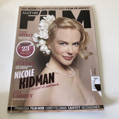 ALLT OM FILM. NR.1 2008/09. NICOLE KIDMAN, JIM CARREY, COREY FELDMAN.