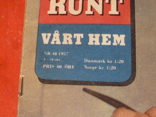 TIDNING, ÅRET RUNT, VÅRT HEM, NR 40 - 1957