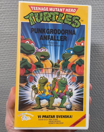 Teenage mutant hero turtles - 3 - Punkgrodorna anfaller (1987) VHS tmnt