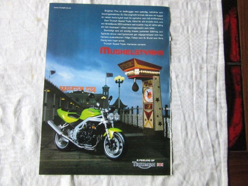 Triumph Speed triple 2003 reklam annons