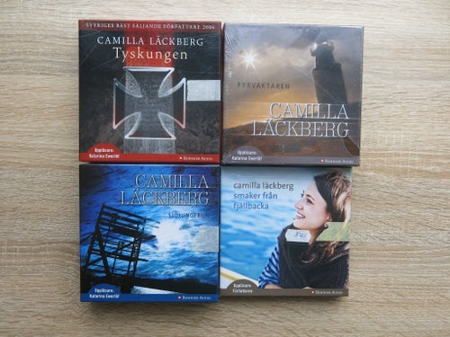 Camilla Läckberg Ljudböcker - Tysken, Fyrvaktaren, Sjöjungfrun, Smaker från