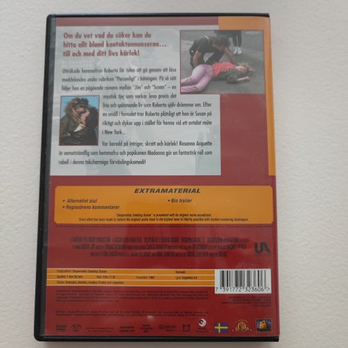 Susan Var Är Du? (Desperately Seeking Susan) (DVD)