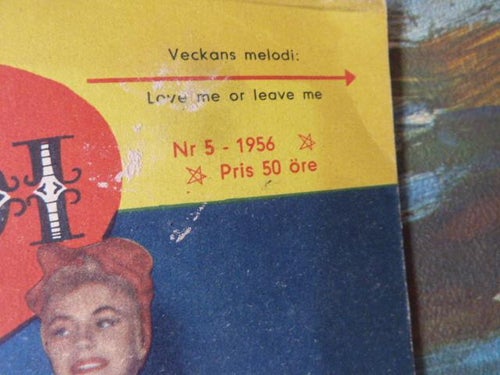 MIN MELODIE, 1956 NR 5, MASKERADTIDER, TIDNING