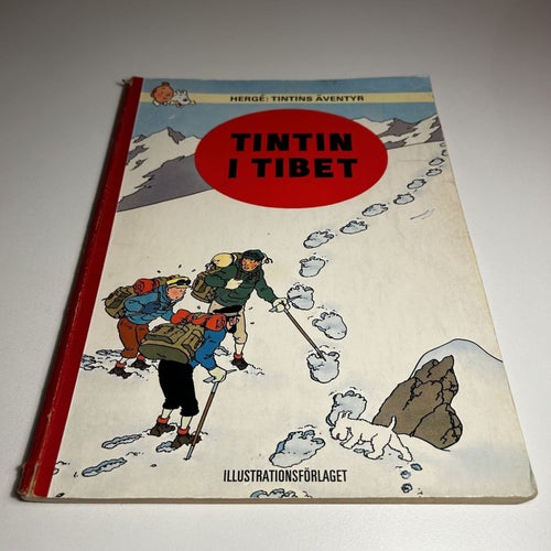 Tintin #9 - Tintin i Tibet, 1a upplaga, fint skick! VG
