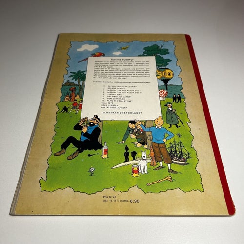 Tintin #9 - Tintin i Tibet, 1a upplaga, fint skick! VG