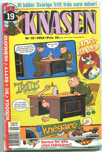 Knasen 1993 nr 19 Hagbard , Hemmavid, Rödöga, Knegare mm