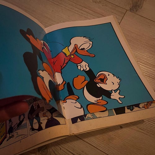 Jul i Ankeborg - BILAGA PLANSCH - Rare Retro Vintage Disney Kalle Anka 1978