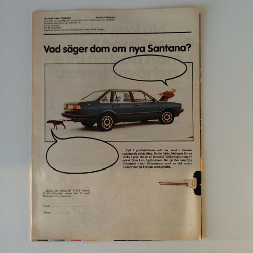 V.A.G Forum Tidning Nr 1 från 1983