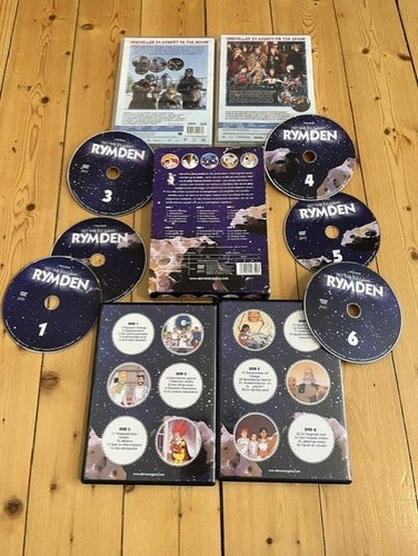 DET VAR EN GÅNG-RYMDEN-6 DISC DVD-BOX-TECKNAD-SVENSKT TAL-ALBERT BARTILLE-OVANLI