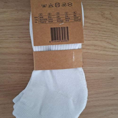 3 par sommaralpacka ullsneakersockor storlek 39-42