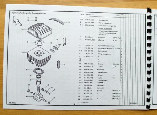 Reservdelskatalog Zündapp KS 50 1984