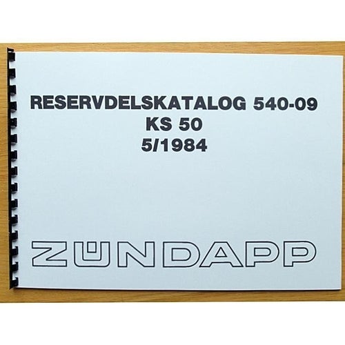 Reservdelskatalog Zündapp KS 50 1984