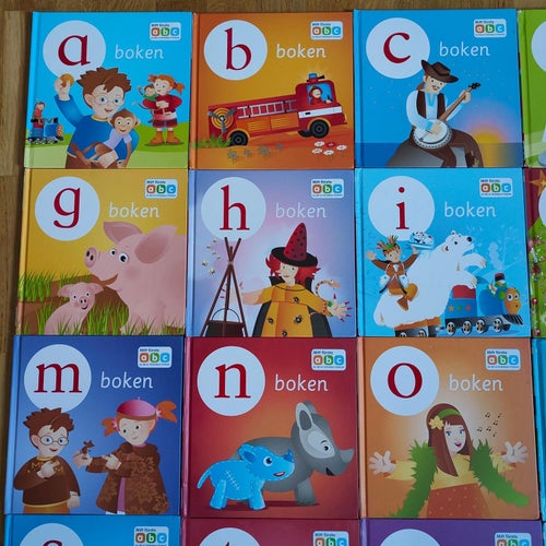 Go'bokens Förskola / Mitt Första ABC / 30st böcker / Bra skick