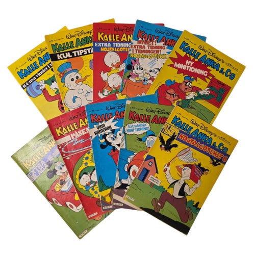 Kalle Anka & Co Serietidningar - 20 st 1980