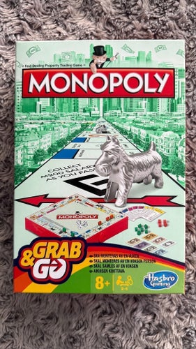 Nytt Monopoly Grab & Go resespel