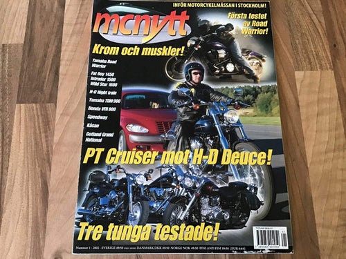 MC NYTT 1 2002 NOVEMBERKÅSAN,FAT BOY,GOTLAND GRAND NATIONAL,HD,HONDA VFR 800