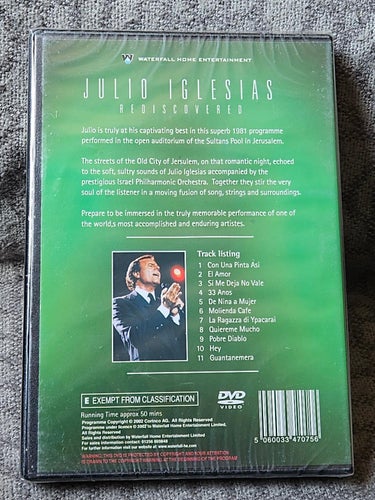 JULIO IGLESIAS ,JULIO ROMANTIC MOODS INPLASTAD OBRUTEN, DVD