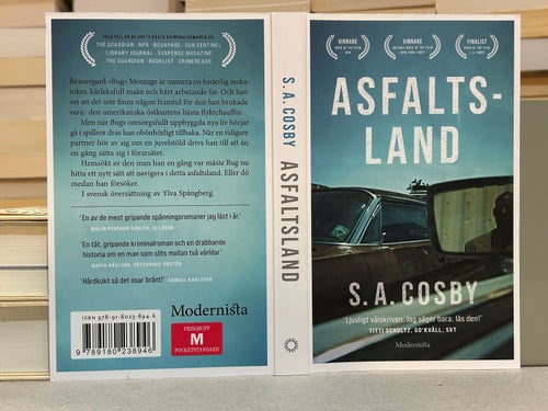 Asfaltsland av S. A. Cosby, bok, Fine