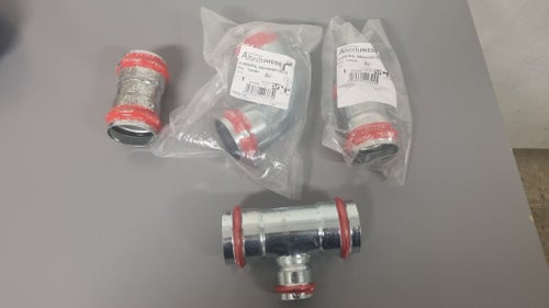 Altech Pressrördelar V-Profil 54mm Elförzinkade