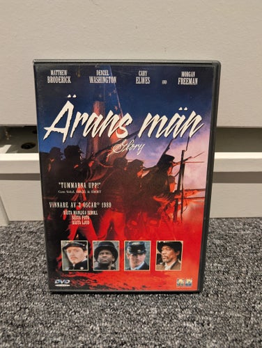 Ärans män (Glory) DVD med Matthew Broderick, Denzel Washington, Cary Elwes,
