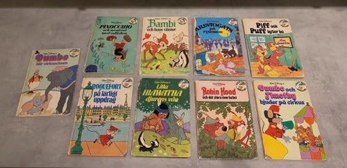 Böcker Walt Disney | Kalle Ankas Bokklubb, 9 stycken böcker!