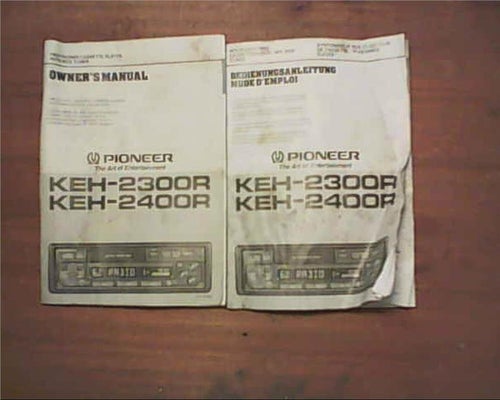 Pioner KEH-2300R, KEH-2400R instruktionsböcker.