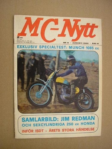 MC-Nytt 1966 Nr. 8 med Samlarbild