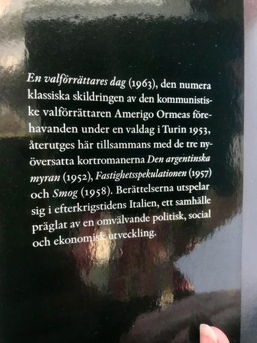 EN VALFÖRRÄTTARES DAG OCH ANDRA BERÄTTELSER Italo Calvino 2019