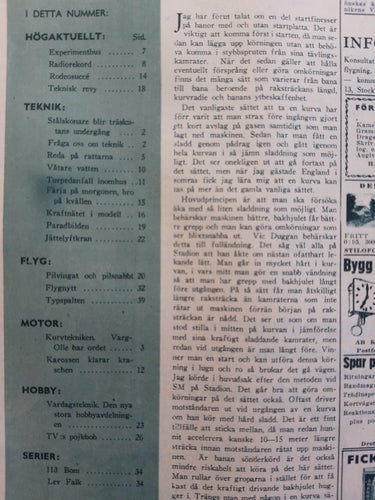 Teknikens Värld nr 23 1949: Teknik, flyg, motor och hobby