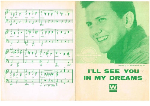 Schlagerklubben - I'll See You In My Dreams - Pat Boone - nothäfte 4 sidor