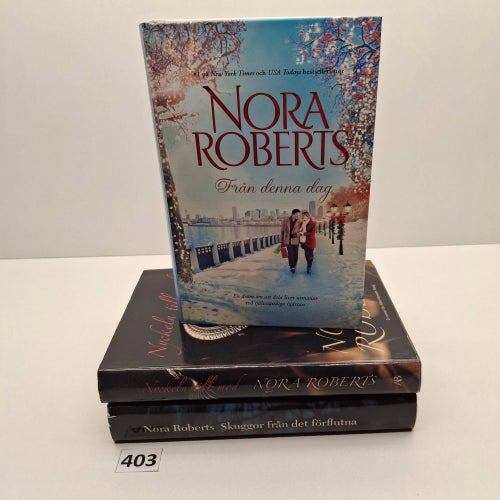 Nora Robert x3 Bokpaket med hårdpärm - Se bilder för titlar