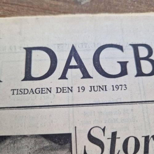 Svenska Dagbladet Tidning 19 Juni 1973