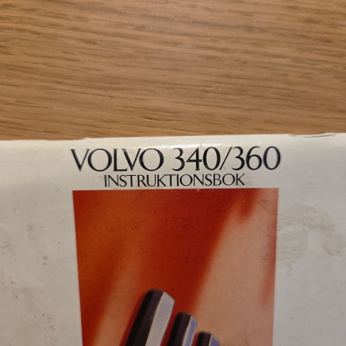 VOLVO 340/360 INSTRUKTIONSBOK 1988