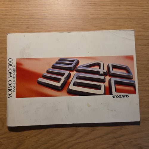 VOLVO 340/360 INSTRUKTIONSBOK 1988