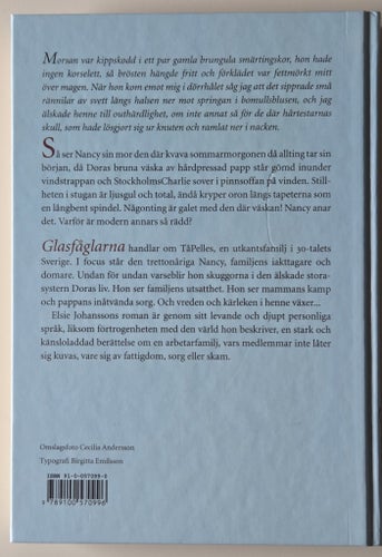 Glasfåglarna. Elsie Johansson. Inbunden.