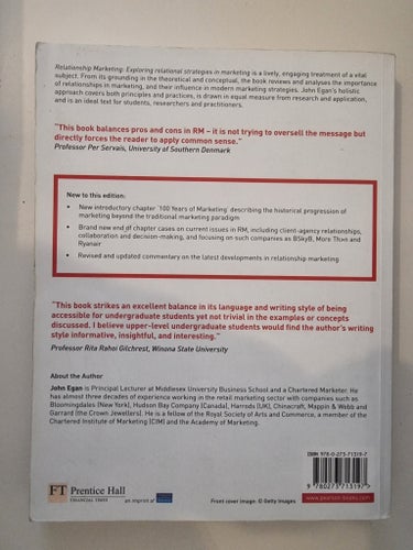 Relationship Marketing: Exploring relational strategies in marketing, 3rd
