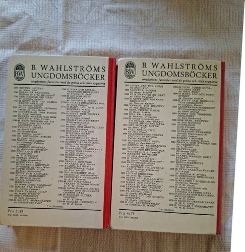 2x BETTY-BÖCKER Margaret Sutton - Kristallkulan & Källarmysteriet (Wahlströms)