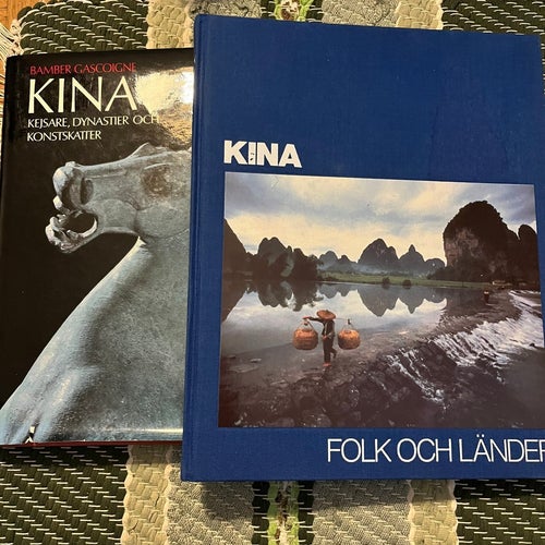 Kina: Kejsare, dynastier och konstskatter av Bamber Gascoigne (1974) & Kina -
