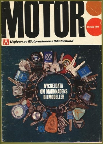 Motor 1977 nr 7. Motor bilnyckel 197 m.m.